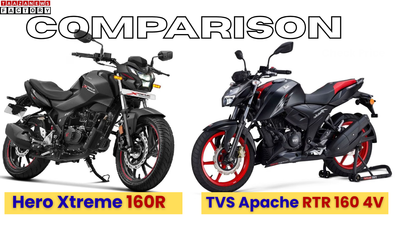 Hero Xtreme 160R Hero Xtreme 160R vs TVS Apache RTR 160 4V Best bike under 1.5 lakh 2025